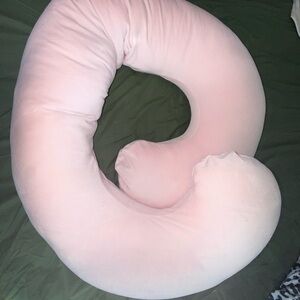 Pink C-Shaped Body Pillow